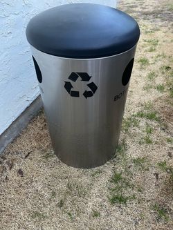 Stainless Steel Recycling Trash Can