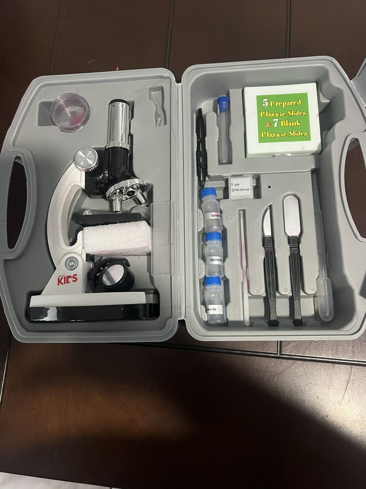 AmScope 48 Piece Microscope Set Kids Learning Science Educational