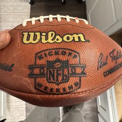 2002 NFL Game Used Opening Kickoff football