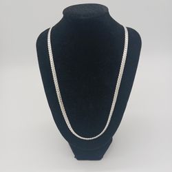 S925 Sterling Silver 20" Necklace 