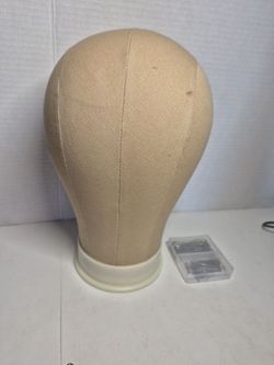 Cork filled mannequin head