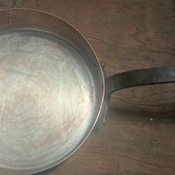 Bonjour Made In France Antique Copper Saute Pan