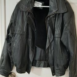 ing Marco Bass Leather Jacket wih nylon lining mat'l