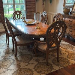 Table And 6 Chairs Buffet And Hutch 