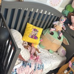 Gray Crib 
