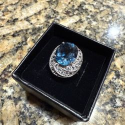 London Blue Topaz Radiance Ring Size 7