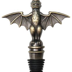 Disney Parks Exclusive Haunted Mansion Bat Gargoyle Metal Wine Bottle Stopper