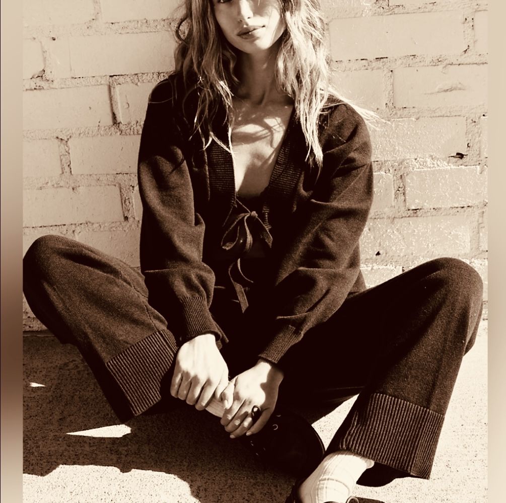 Free People Solar Cardigan & Pants Set NWOT