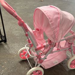 Folding Double  doll stroller