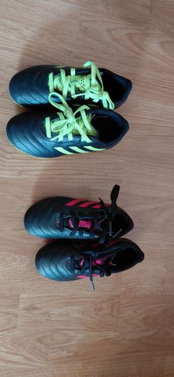 Adidas soccer cleats size 12 and size 10 for kids