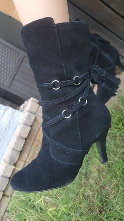 Genuine Leather Boots ADRIAN BIJOU NEW YORK SIZE 6W