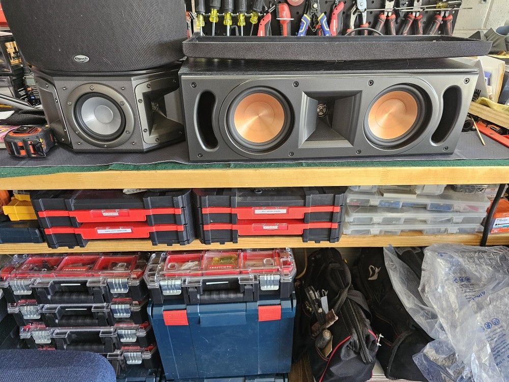 Klipsch Center Ch And Surround Spkrs.