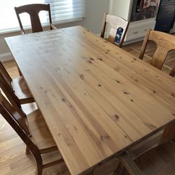 IKEA Solid Pine Dining Table 