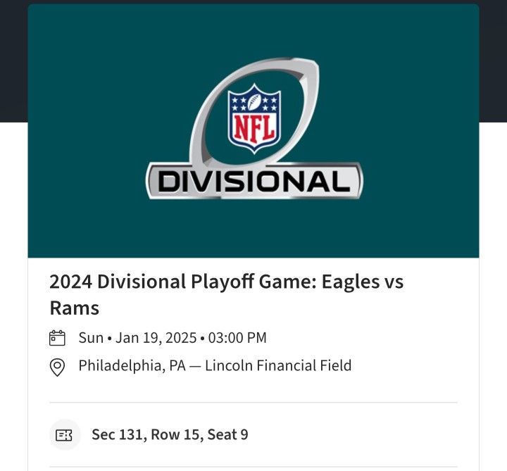 PHILADELPHIA EAGLES VS LA RAMS