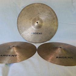 Argent Bronze Cymbal Set, VGC