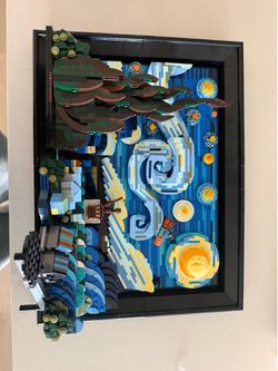 LEGO Van Gogh Starry Night Set – Assembled – Great for Display or Parts