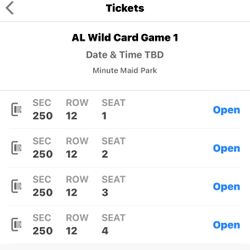 Astros Playoff Tickets.