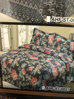 Painted bedspread 3pieces pool pillow case 1 sheet