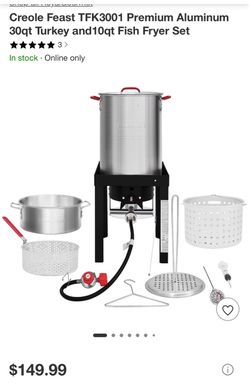Creole Feast TFK3001 Turkey & Fish Fryer Set
