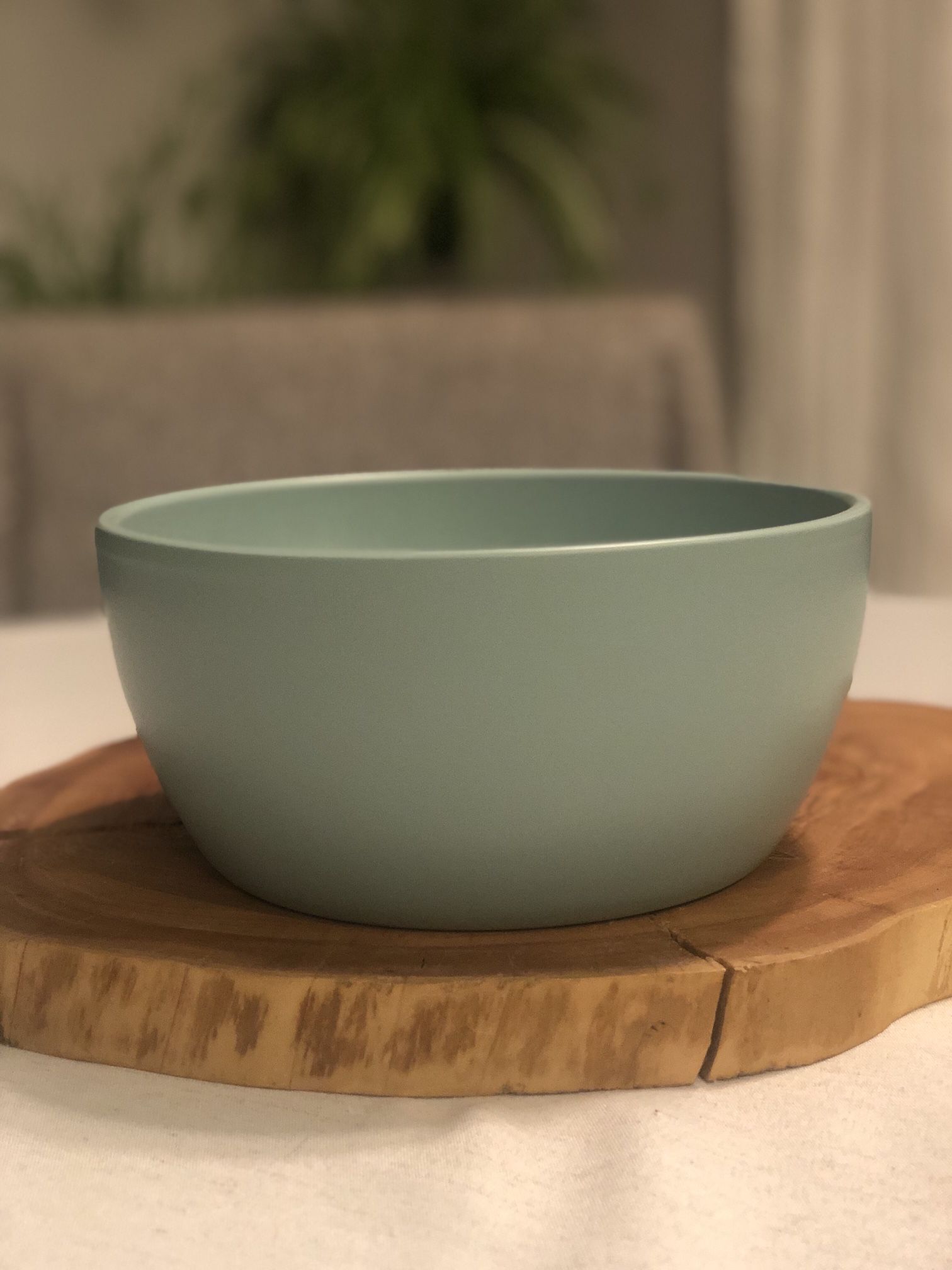 Scheurich German Flower Pot Ceramic/Pottery Sage Green Blue 7 Inch