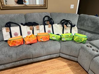 Trader Joe’s Large Navy Tote Bag and Trader Joe’s insulated lunch bags