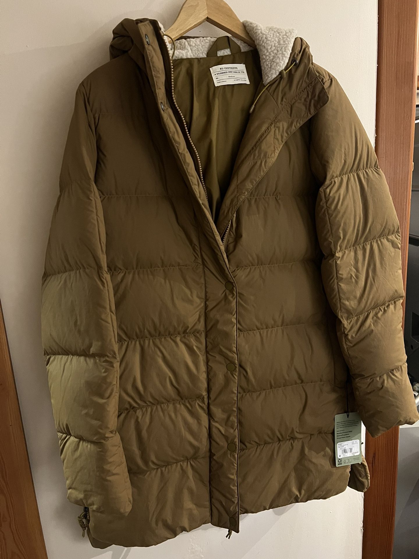 REI Long Down Jacket