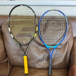 2 JR Tennis rackets 