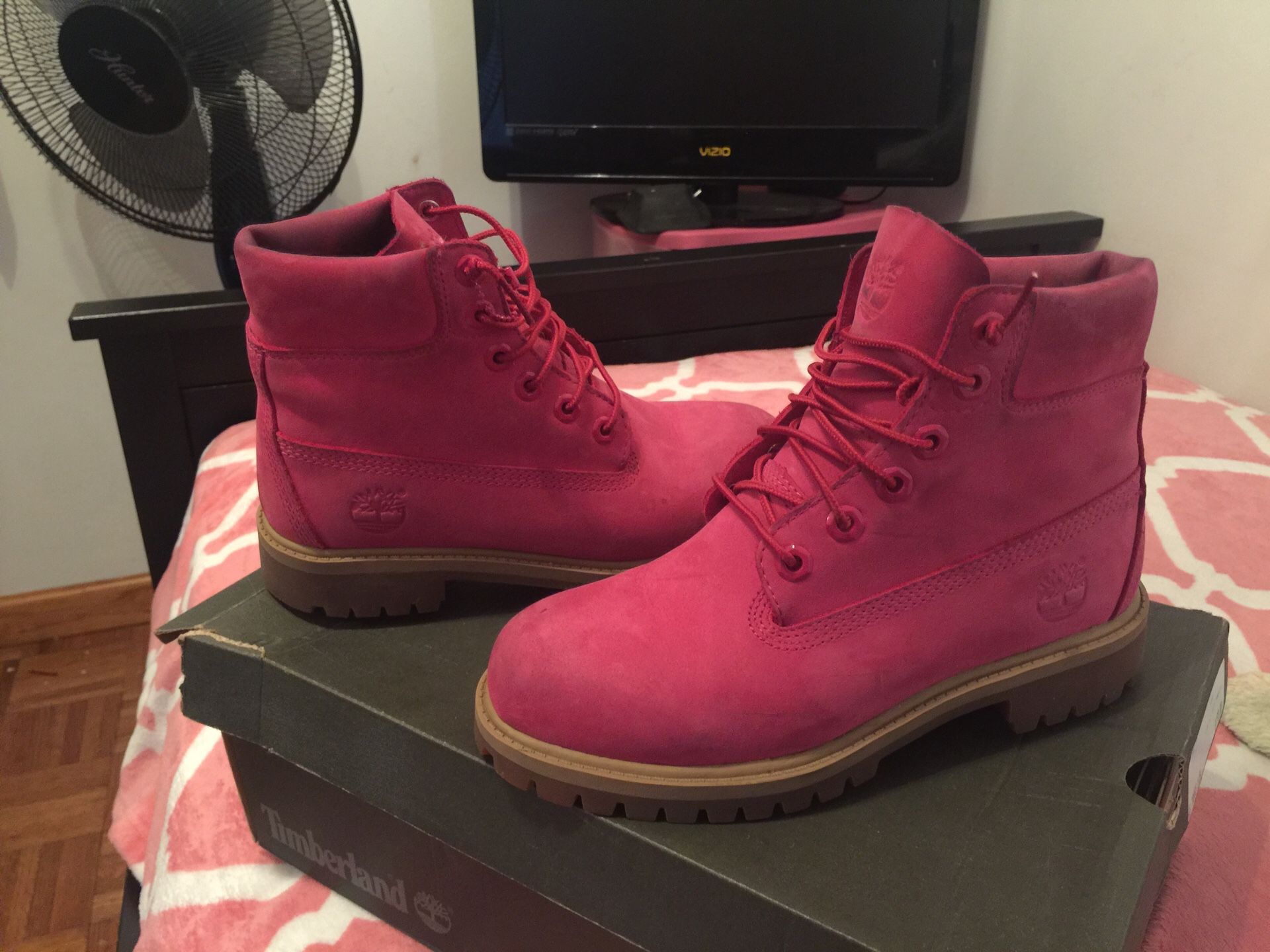 Pink timberlands