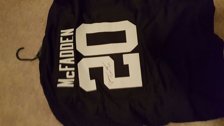 Autographed jersey size L new mcfadden
