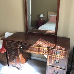 Antique dresser vanity & Mirror