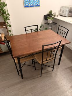 Dining Table Set With Four Chairs