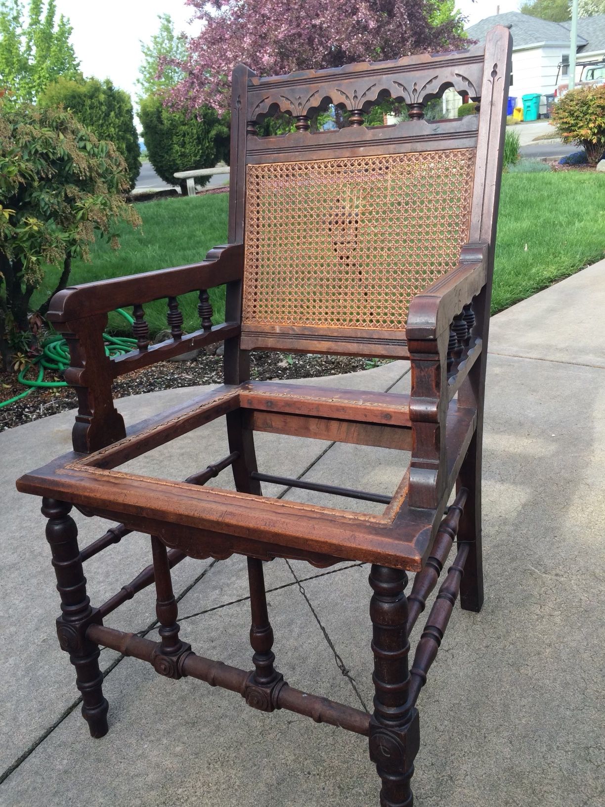 Wooden Arm Chair Early 1900’s Original