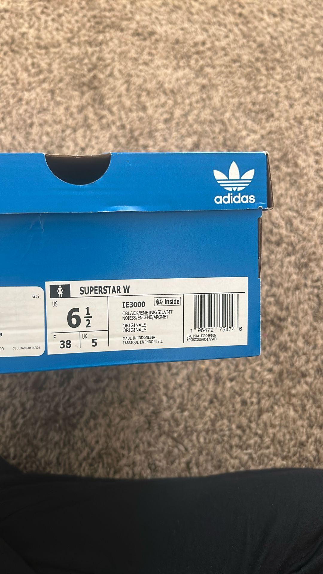 Superstar Adidas In Black/purple
