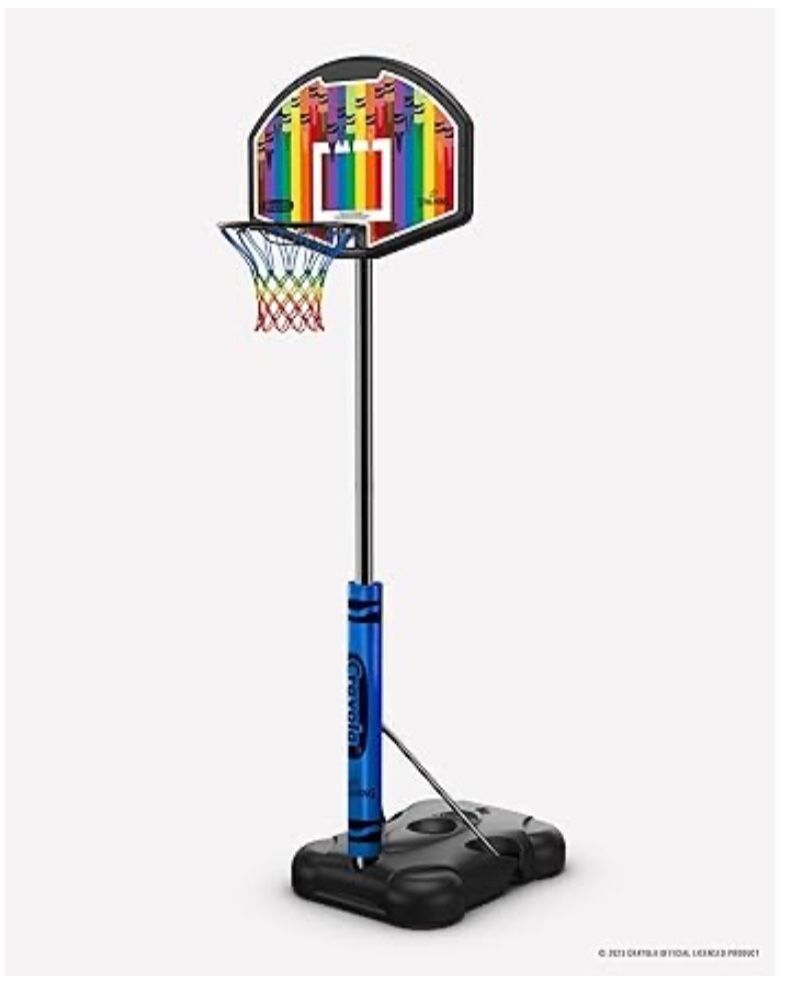 Spalding Basketball Hoop Crayola New