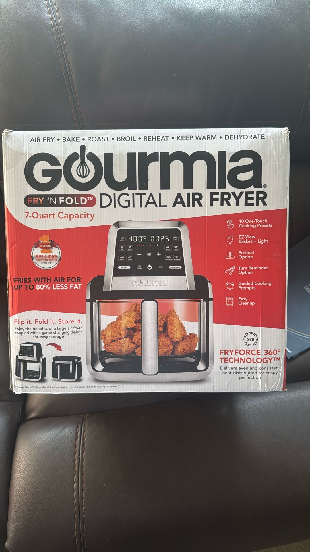 Gourmia Fry N Fold Digital Air Fryer