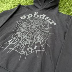 Spider Hoodie Black
