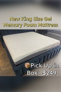 New King Size Gel Memory Foam Mattress