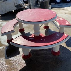 Concrete Bench And Table