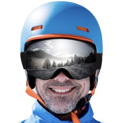 Ski Goggles for Men Womens Youth Frameless 100% UV Protection，Snowboard Goggles