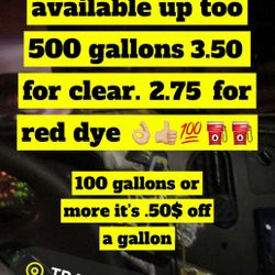 Diesel Fuel Red Dye And Clear 