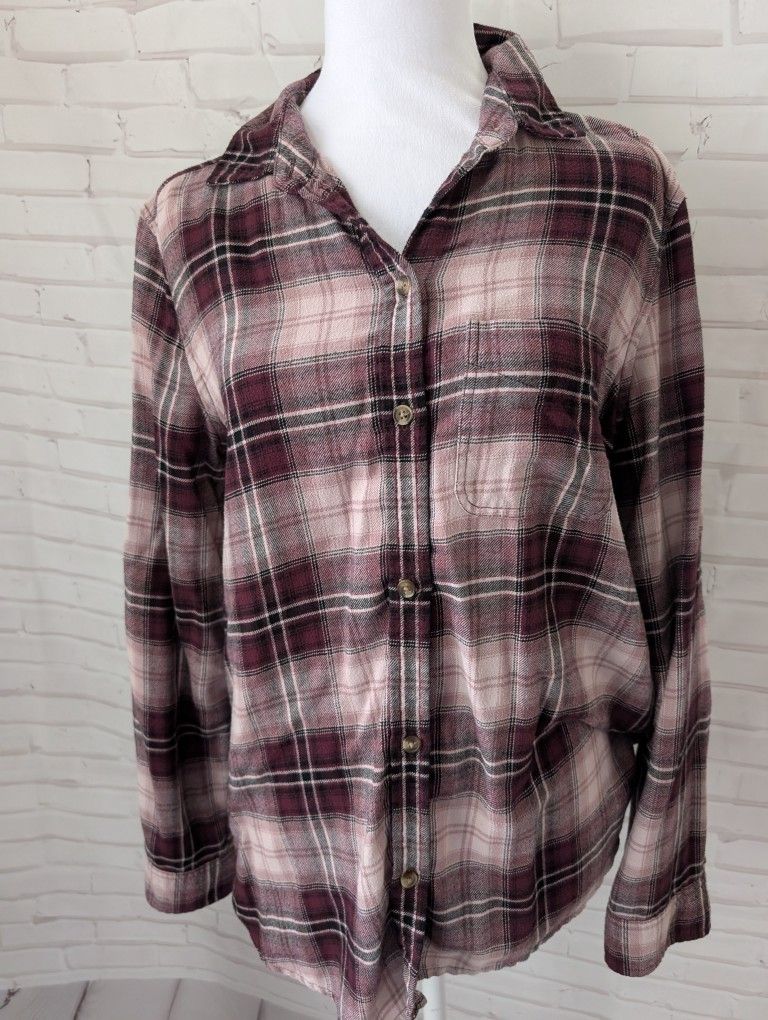 American Eagle Plaid Shirt Size M Women's