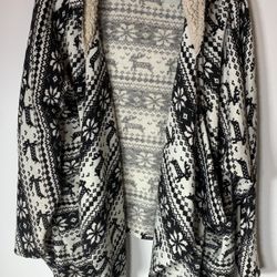 Mags & Pye Hooded Sweater Jacket from Anthropologie  Size S