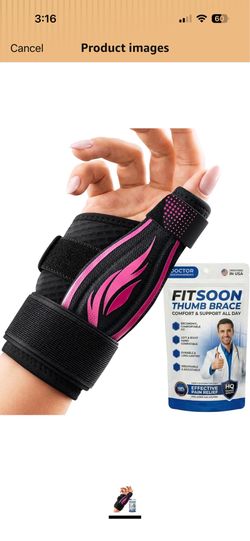 Thumb Support Brace | Upgraded Thumb Spica Splint Stabilizer Pain Relief Night Support for De Quervain’ s Tenosynovitis Trigger Finger Arthritis Sprai