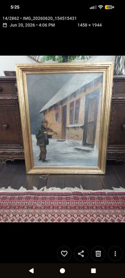 Framed Painting.  Very nice artistry & in beautiful condition.  More than 80 years old.