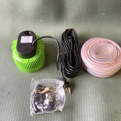 Submersible 850 GPH Water Pump With 25 Feet Hose