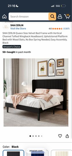 Queen Bed frame and mattress