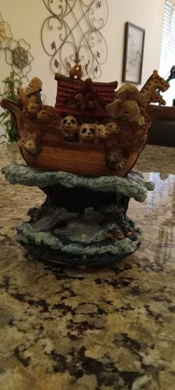 Vintage Noah's Ark Musical Figurine 