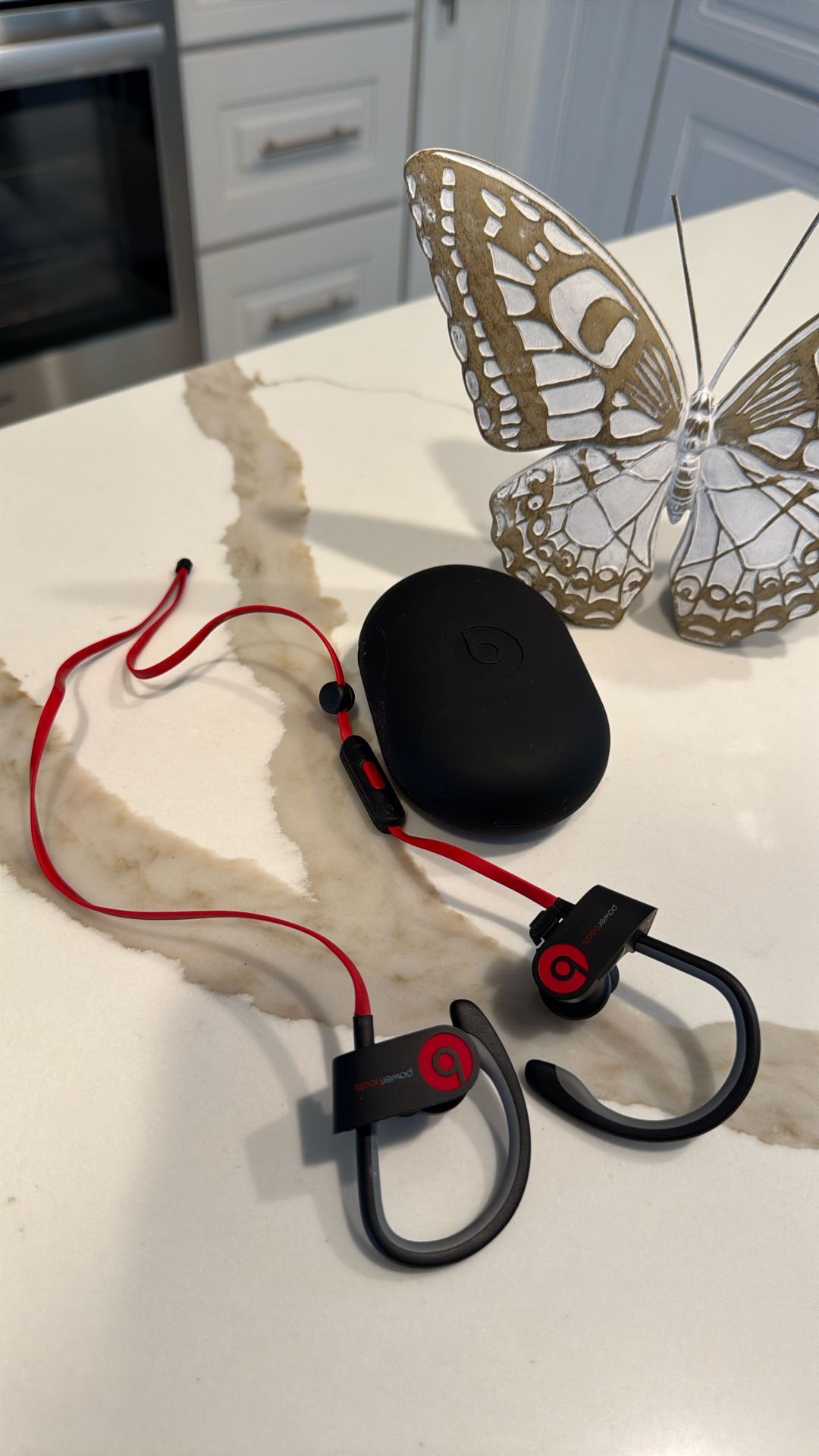 Beats by Dr. Dre PowerBeats 3 Wireless In-Ear Headphones Black & Red NEW