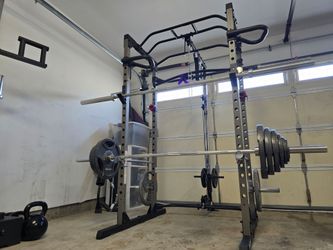 Barbell free weight set, 290 pounds total