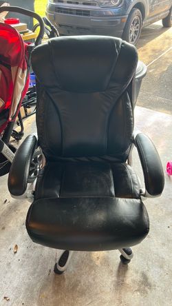 Faux Leather (PVC) used Office chair